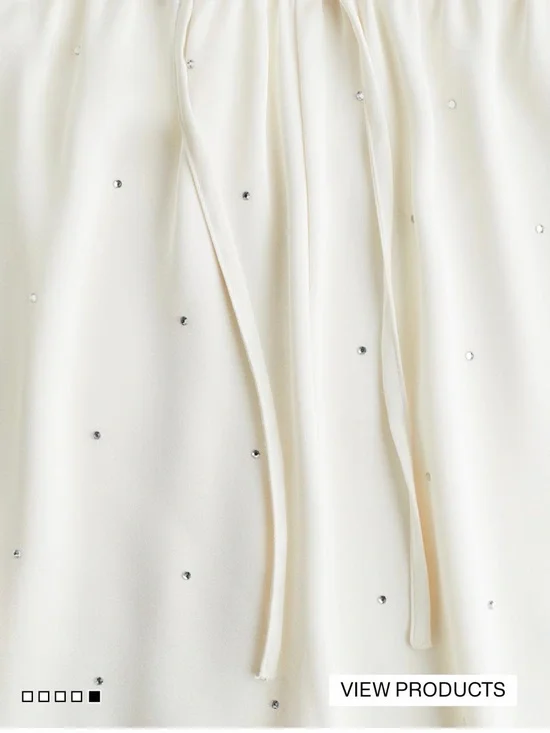 H&M White Long-Sleeve Button Pajama Set - Picture 4 of 5